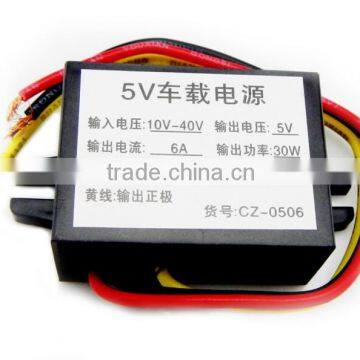 Car/Vehicle Power Supply 24V to 5V/6A 12V to 5V/6A Power Converter Voltage Regulator Waterproof LED Display DC-DC