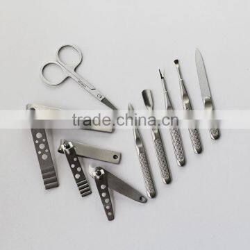 Bonvatt 9 Pcs Promotional Gifts Manicure Set in Blister Card Men Grooming Kit photo-5