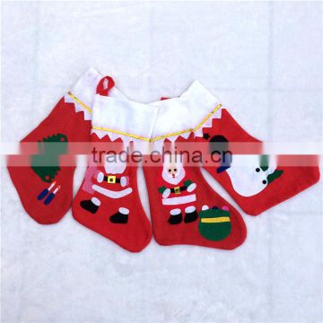 Hot sale classical Non-woven fabric Christmas sock