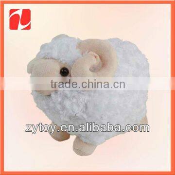 white soft lovely cheap custom plush lamb toys