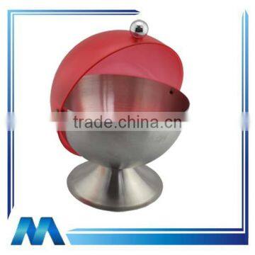 Round shape with acrylic lid stainless steel sugar container