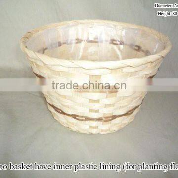 bamboo flower pot