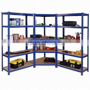 Boltless storage free standing corner floating shelves