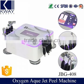 Oxygen Skin Care Machine New Products 2016 BIO Microcurrent Face Lift Facial Acne Removal Skin Oxygen Aque Jet Peeling Machine With CE Certification.