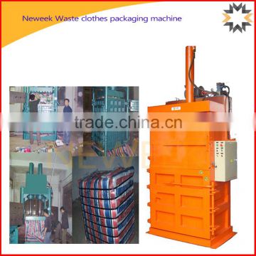 Neweek vertical hydraulic old fiber waste clothes packaging machine