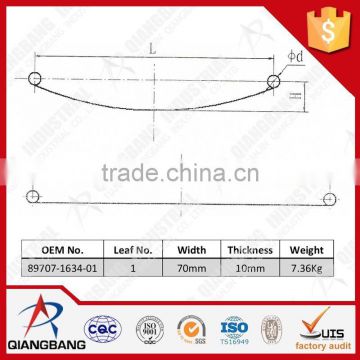 89707-1634-01 truck parts leaf spring for JAPAN AUTOMOBILE