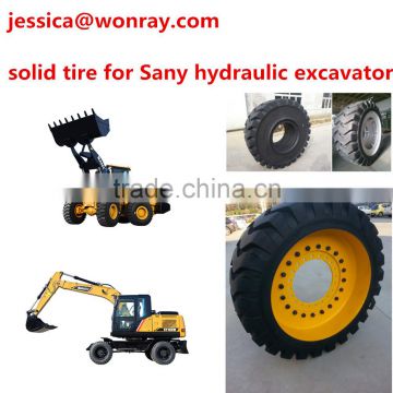 solid mold-on heavy truck tires wheel with DISC for heavy skid steer loader