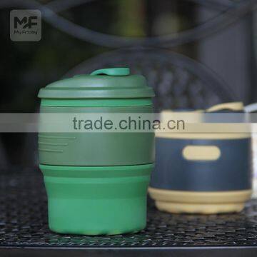 Portable Foldable Coffee Mugse Traveling Mugs Tazas Tea Cup Silicone Coffee Mugs photo-3