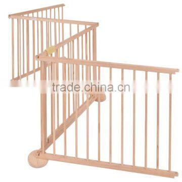 European Standard 4 Side Baby Child Wooden Foldable Kids Playpen Baby Playpen photo-5