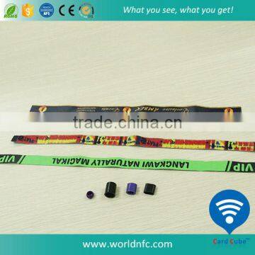 2016 Festival Woven RFID NTAG213 Fabric Wristband for Events photo-2