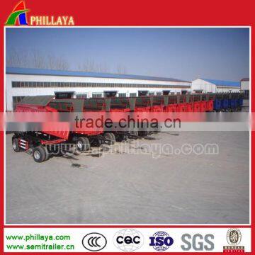 China Most Popular Drawbar Dolly Towing Flatbed Mini Box Full Trailer for Transport photo-4