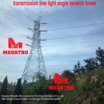 MEGATRO 220KV 2E2 SJ4 double circuit transmission line light angle tension tower