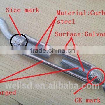Carbon Steel Drop Forged Galvanized Din1480 Turnbuckle photo-3