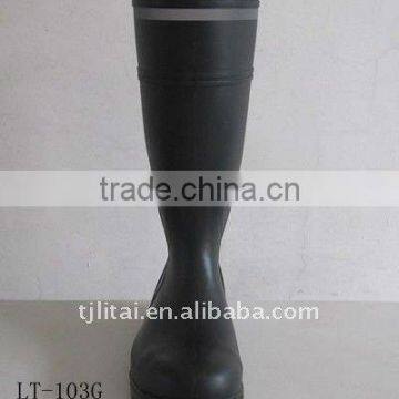 Black Safety Boots With Reflective Strip photo-3