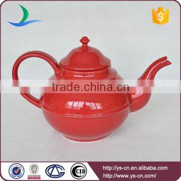 Simple Style Extra Red Ceramic Tea Pot For Home photo-4