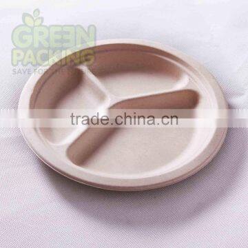 Sugarcane unbleached biodegradable plates made from Bamboo