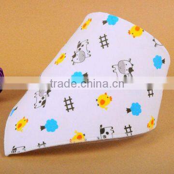 Trangle Cotton Plastic Bib Wholesale photo-3