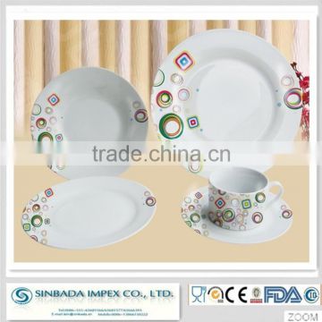 elegance fine porcelain dinner set with sgs certification