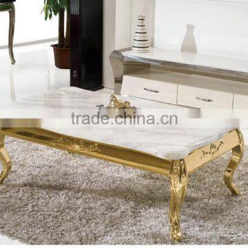 Modern Tempered Glass Coffee Table Stainless Steel Round Glass Dining Table photo-2