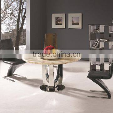 TH704-1 Xinqing Modern Furniture Round Dining Table for Sale photo-2