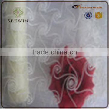 Latest Style Soft Pattern High Quality Foam Organza Fabric for Decoration photo-4