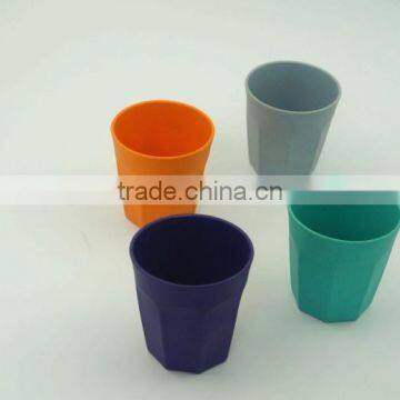 eco friendly and biodegradable bamboo fiber colour drinking cup