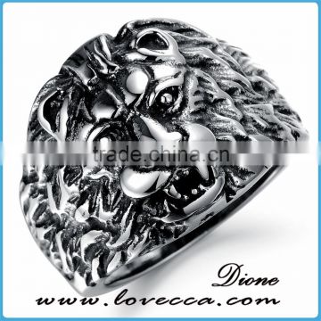 Wholesale Men Jewellery Animal lion ring stainless steel men