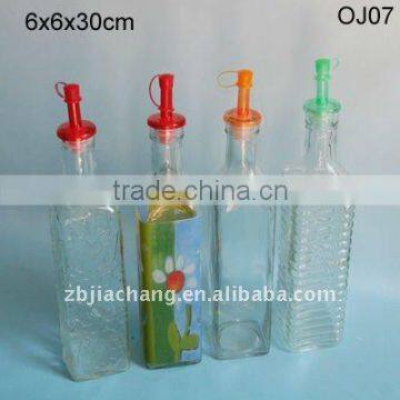 clear square olive oil glass bottle manufacturer