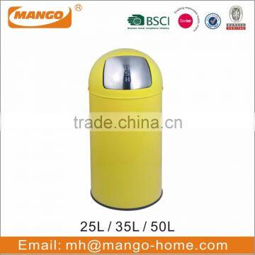 30L Square Stainless Steel Metal Touch Waste Bin photo-5