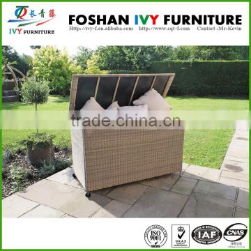 Waterproof outdoor cushion storage box