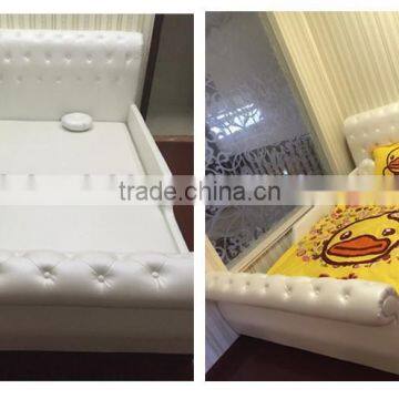 MMD02 Sweet Pink & Blue Kids Single Bed With Guardrail 2016 New Classic Children Kids Baby Furniture photo-6