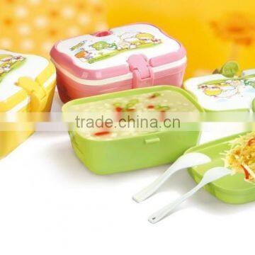 Plastic rectangular portable single layers lunch box/Insulation boxes