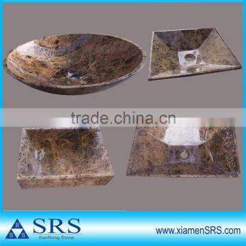 Dark Emperador Marble Sink