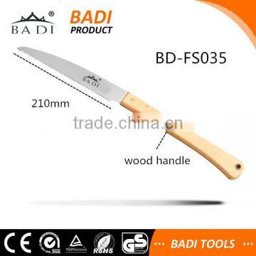 Comfortable Wooden Handle 3 Side Grind Folding Pruning Saw photo-2