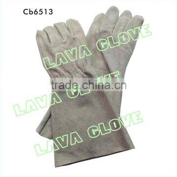 CE Certificated Pig Grain Leather Working Gloves photo-2