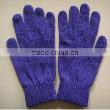 Silver Fiber Acrylic iPhone Gloves For Screen Touch ZMR731