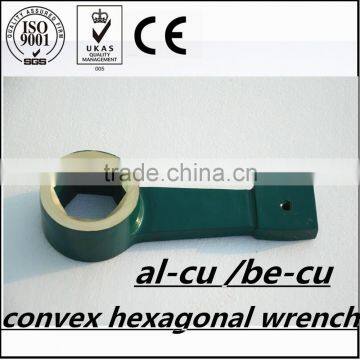 Non sparking convex hexagonal wrench 17-90mm ALUMINUM BRONZE BE-CU