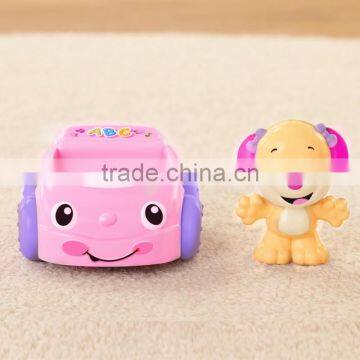 Dongguan ICTI Factory Baby Plastic Mini Push Handle Car Electric Car Toys for Kids