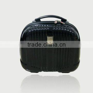 Mini Size Hard Shell Plastic Vanity Bag Cosmetic Case With Zip and Handle photo-4