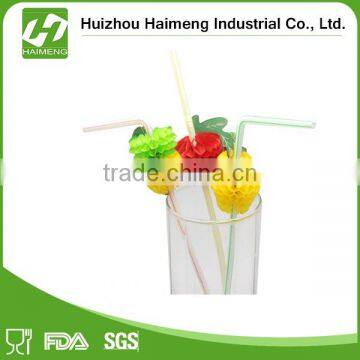 2016 New Design Custom Made Flexible Printed Drinking Straws