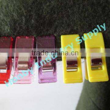 Soild Color Sewing 27mm Plastic Fabric Binding Piping Clip Holder photo-6