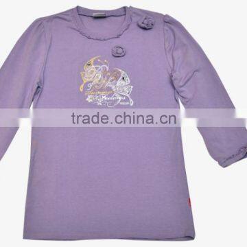 Organic Baby Girls Top_100% Organic Cotton Comfortable Baby T-shirt and Organic Printed Long Sleeve and Short Sleeve T-shirt photo-3