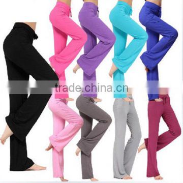 Womens Yoga Pant Trousers Cotton slimming Practise Pants Exercise Lounge Sports Long Pant