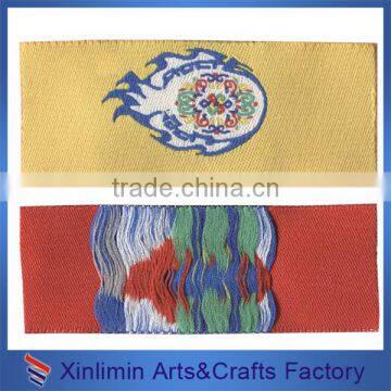 2016 New manufactured machin woven label cut and fold