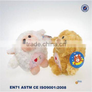 So cute mini soft plush lamb toys for crane machine