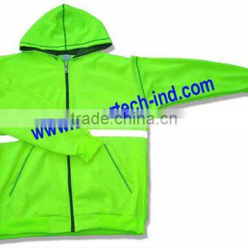 100% Polyester OEM Safety Hoodie Jacket With Reflective Tape