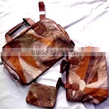 Patch Leather Travel Bag Set photo-2