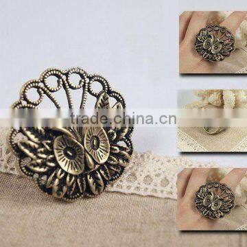 fashion owl rings, fashion animal rings, personalized antique rings