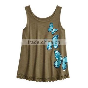 2017 summer new style girl's fashion vest