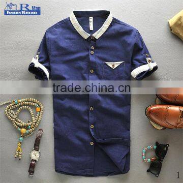 100% cotton button down collar plaid long sleeve men referee shirt